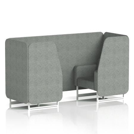 Brixworth Booth With White Legs in Single Tone