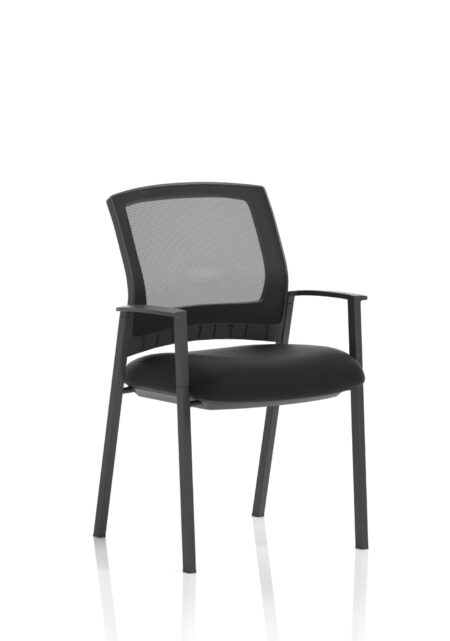 OE - Metropolis High Back Black Leather Look Chair