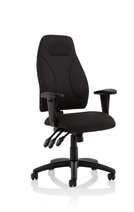 OE - Esme Posture Chair With Height Adjustable Arms Black Fabric
