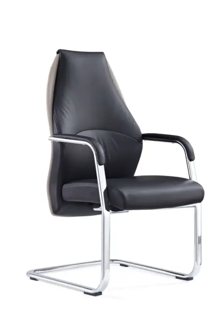 Mien High Back Leather Cantilever Visitor Office Chair